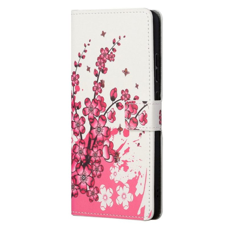 δερματινη θηκη OnePlus Nord CE 2 5G Cherry Blossom