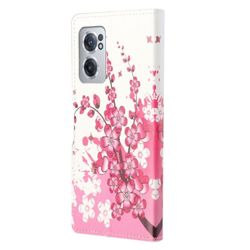 δερματινη θηκη OnePlus Nord CE 2 5G Cherry Blossom