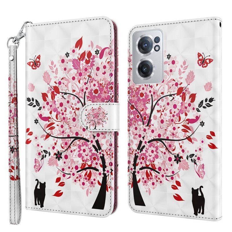 δερματινη θηκη OnePlus Nord CE 2 5G Cherry Blossom