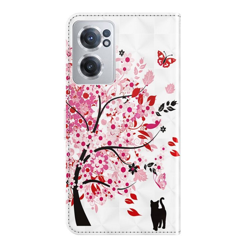 δερματινη θηκη OnePlus Nord CE 2 5G Cherry Blossom