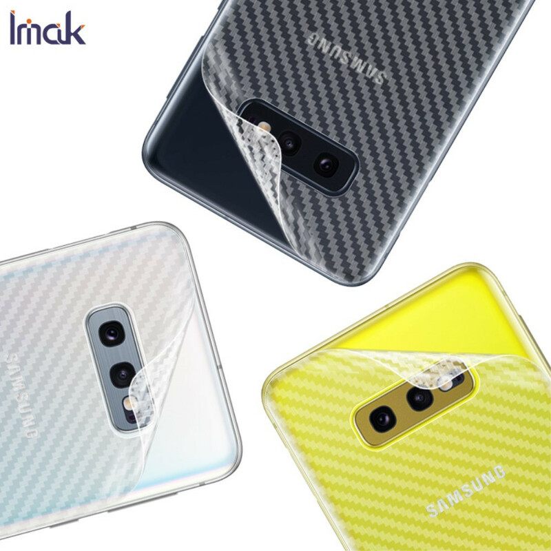 Πίσω Προστατευτική Μεμβράνη Για Samsung Galaxy S10E Style Carbon Imak