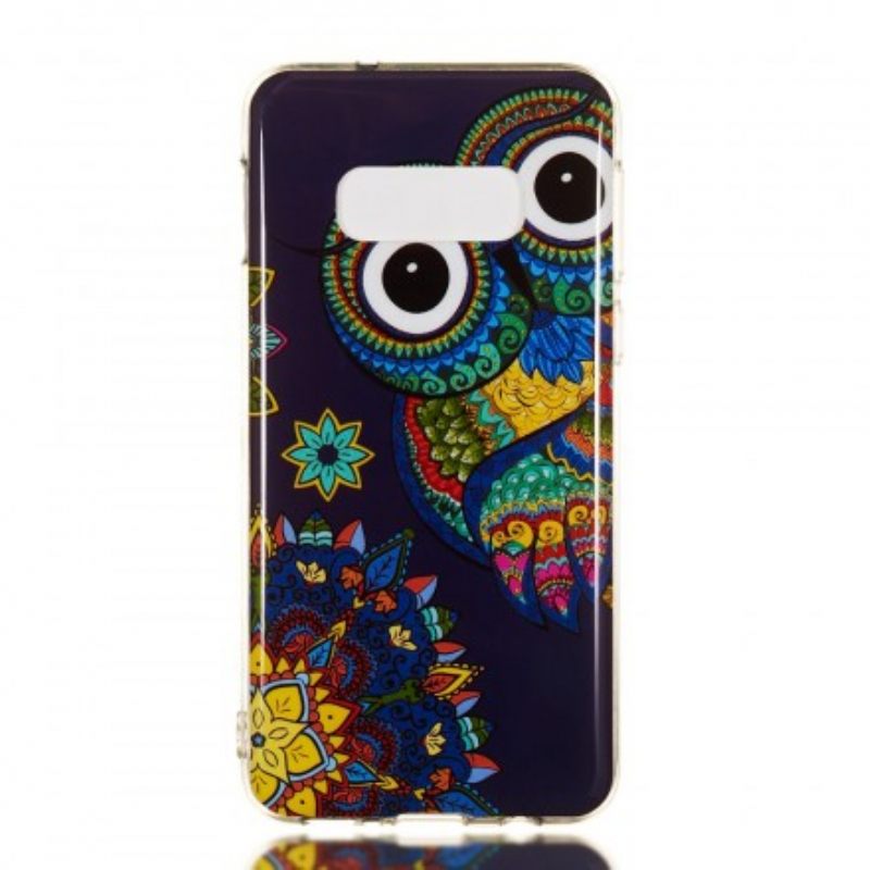 Θήκη Samsung Galaxy S10e Fluorescent Owl Mandala