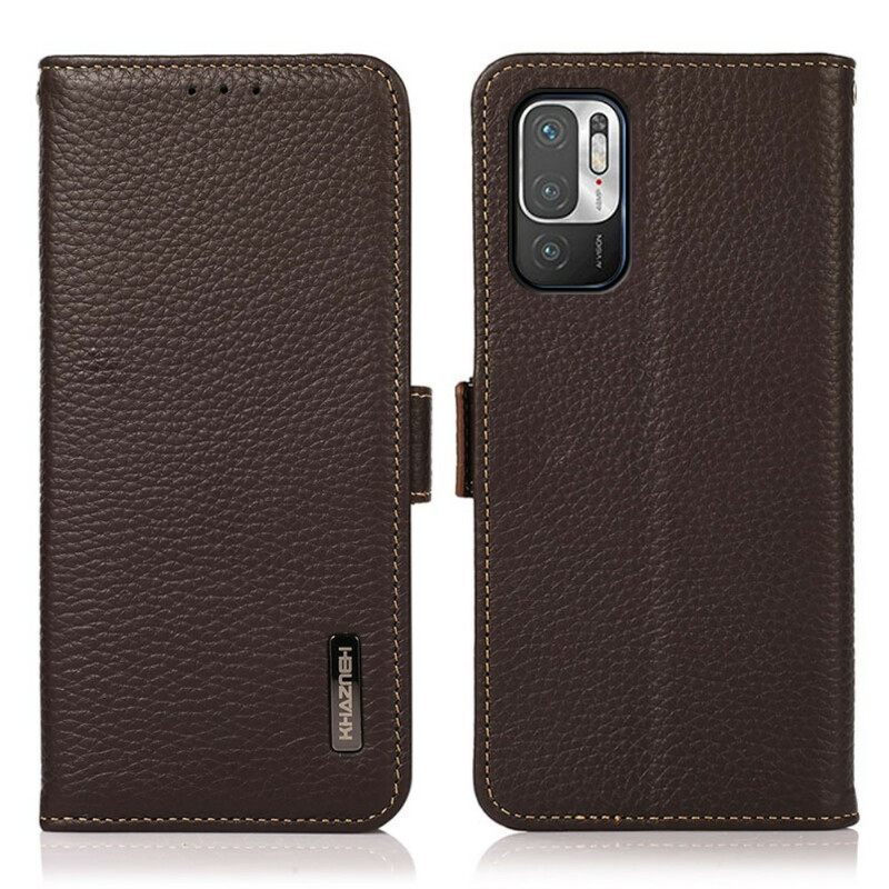 Κάλυμμα Poco M3 Pro 5G Rfid Lychee Leather