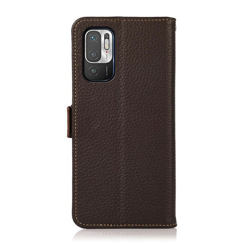 Κάλυμμα Poco M3 Pro 5G Rfid Lychee Leather