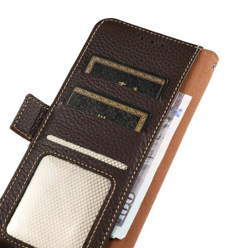 Κάλυμμα Poco M3 Pro 5G Rfid Lychee Leather