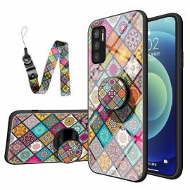 Θήκη Poco M3 Pro 5G Μαγνητική Θήκη Patchwork