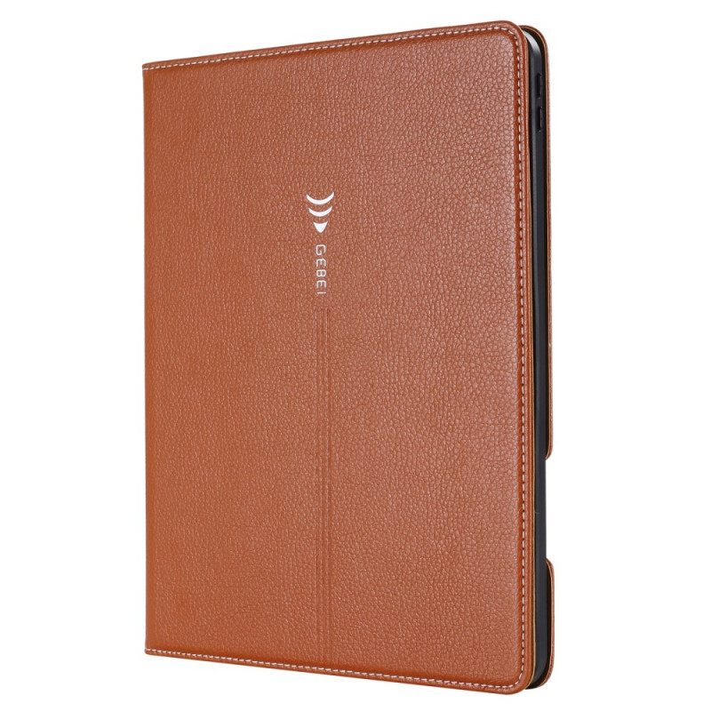 Θήκη Flip iPad Air (2022) Gebei Litchi Faux Leather