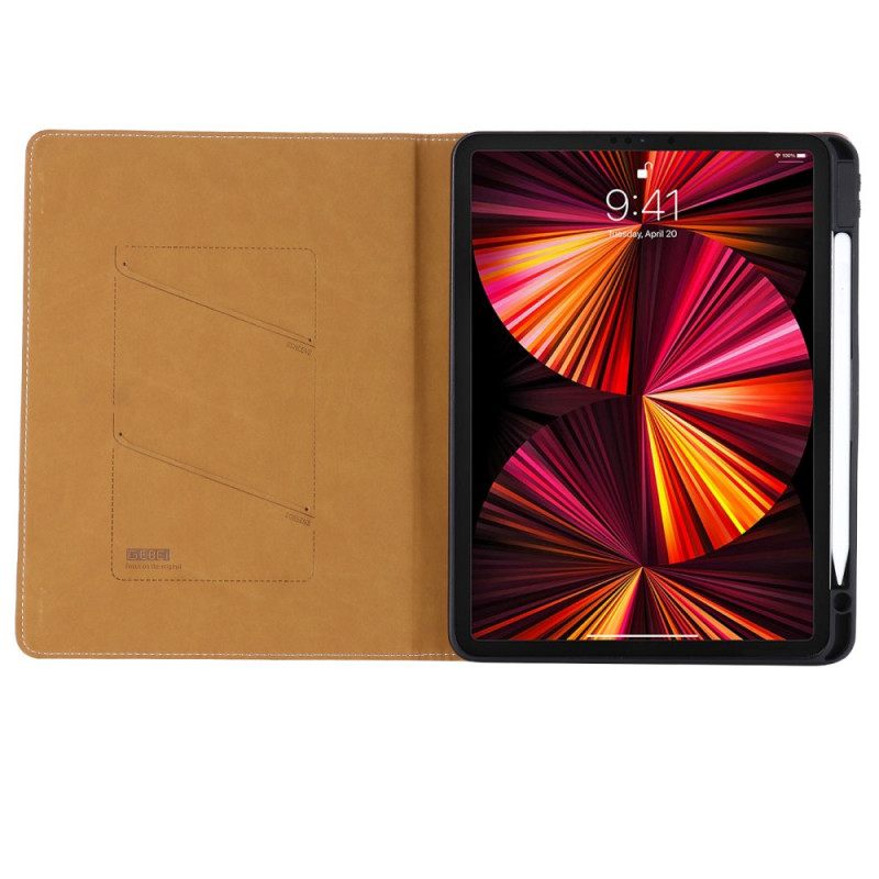 Θήκη Flip iPad Air (2022) Gebei Litchi Faux Leather