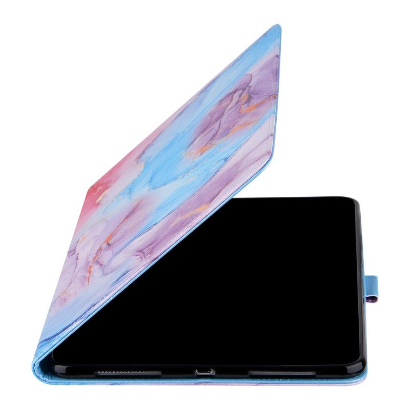 Θήκη Flip iPad Air (2022) Τυλιζαρισμένο Μάρμαρο