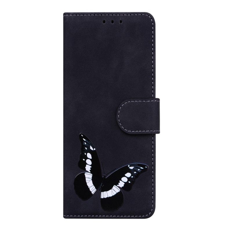 δερματινη θηκη Xiaomi Redmi Note 11 Pro 4G / 5G Πεταλούδα Skin-touch