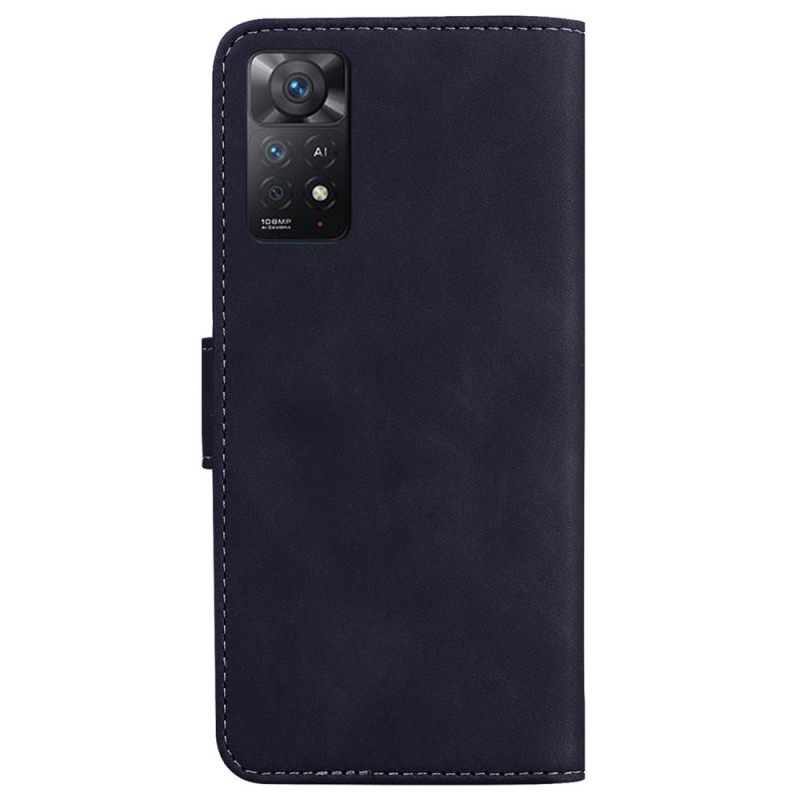 δερματινη θηκη Xiaomi Redmi Note 11 Pro 4G / 5G Πεταλούδα Skin-touch