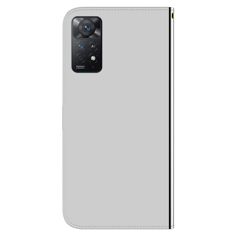 Κάλυμμα Xiaomi Redmi Note 11 Pro 4G / 5G Κάλυμμα Καθρέφτη Από Συνθετικό Δέρμα