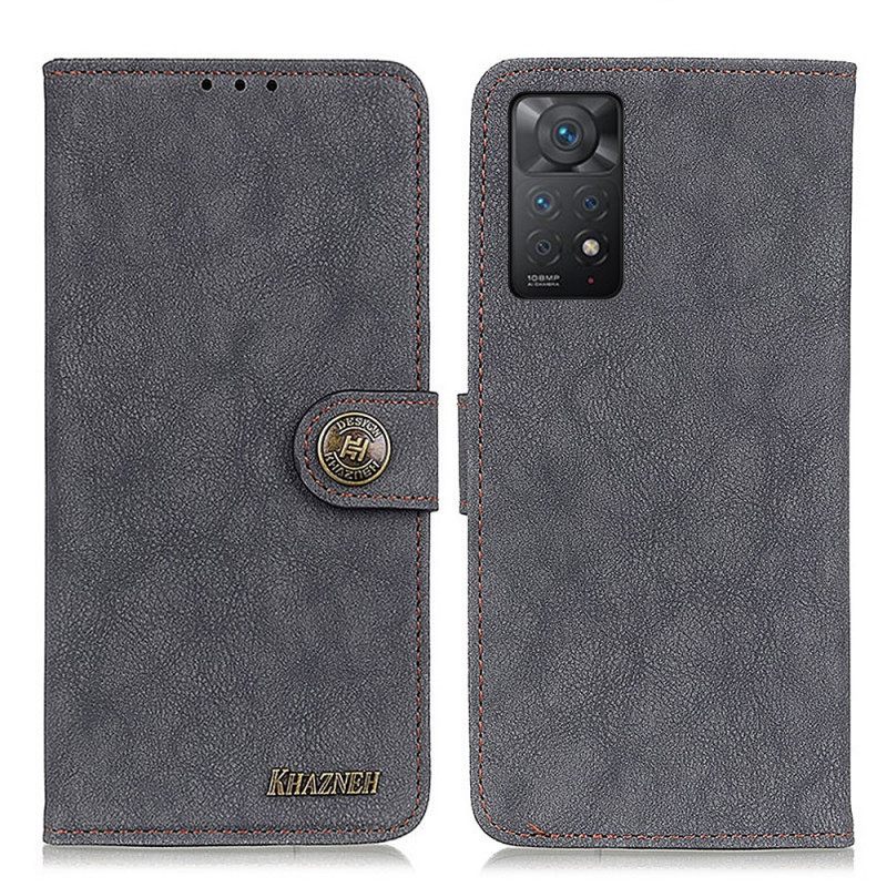 Κάλυμμα Xiaomi Redmi Note 11 Pro 4G / 5G Retro Split Faux Leather Khazneh