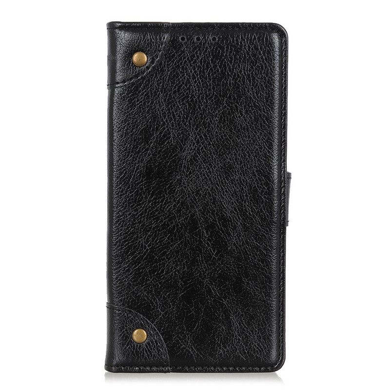 Κάλυμμα Xiaomi Redmi Note 11 Pro 4G / 5G Vintage Rivets Nappa Leather Style