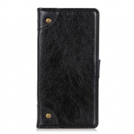 Κάλυμμα Xiaomi Redmi Note 11 Pro 4G / 5G Vintage Rivets Nappa Leather Style