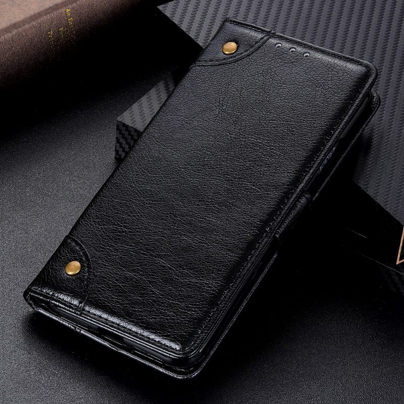 Κάλυμμα Xiaomi Redmi Note 11 Pro 4G / 5G Vintage Rivets Nappa Leather Style