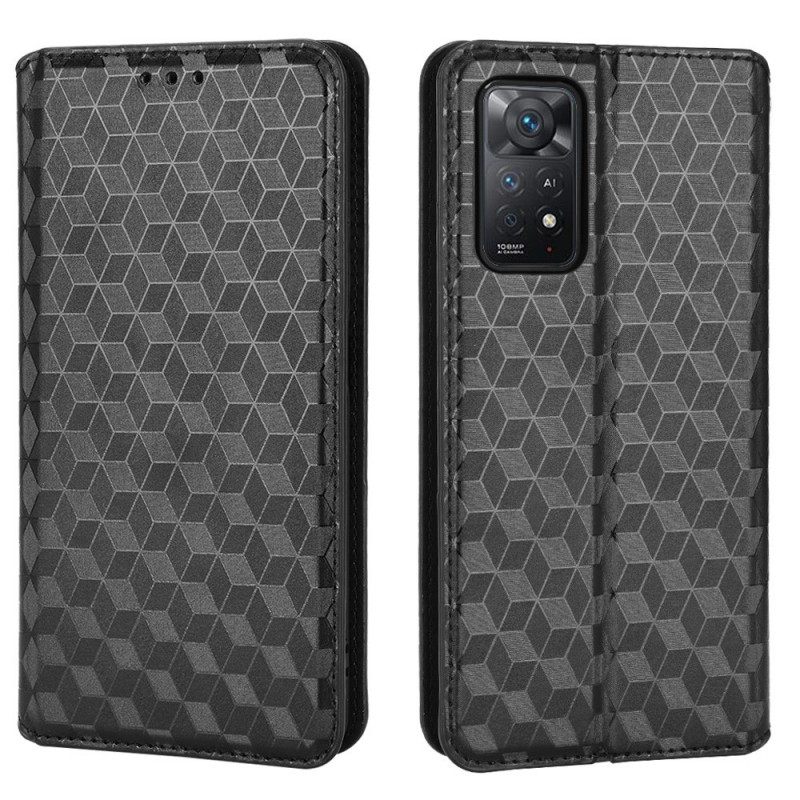 θηκη κινητου Xiaomi Redmi Note 11 Pro 4G / 5G Θήκη Flip 3d Diamond Leather Effect