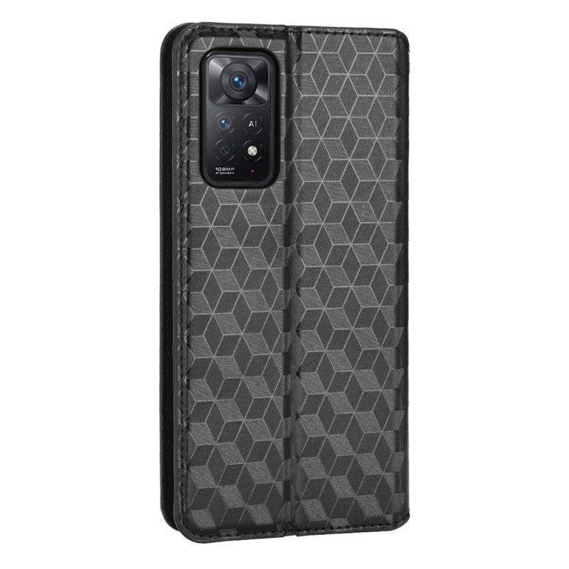 θηκη κινητου Xiaomi Redmi Note 11 Pro 4G / 5G Θήκη Flip 3d Diamond Leather Effect