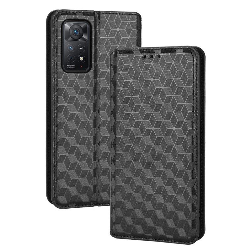 θηκη κινητου Xiaomi Redmi Note 11 Pro 4G / 5G Θήκη Flip 3d Diamond Leather Effect