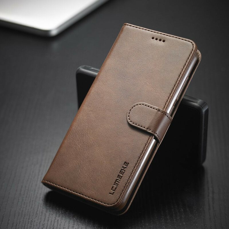 Κάλυμμα Xiaomi Redmi Note 9 Lc.imeeke Leather Effect