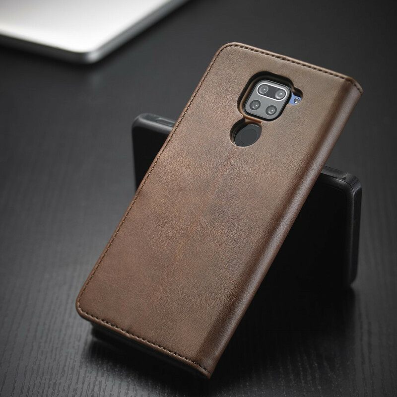 Κάλυμμα Xiaomi Redmi Note 9 Lc.imeeke Leather Effect