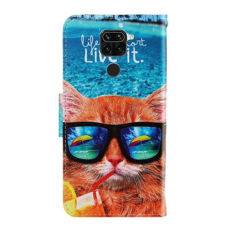 Κάλυμμα Xiaomi Redmi Note 9 με κορδονι Cat Live It Strappy