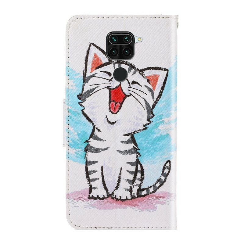 Κάλυμμα Xiaomi Redmi Note 9 με κορδονι Strappy Kitten