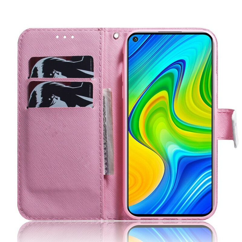 Κάλυμμα Xiaomi Redmi Note 9 Σκονισμένο Λουλούδι Τριαντάφυλλου