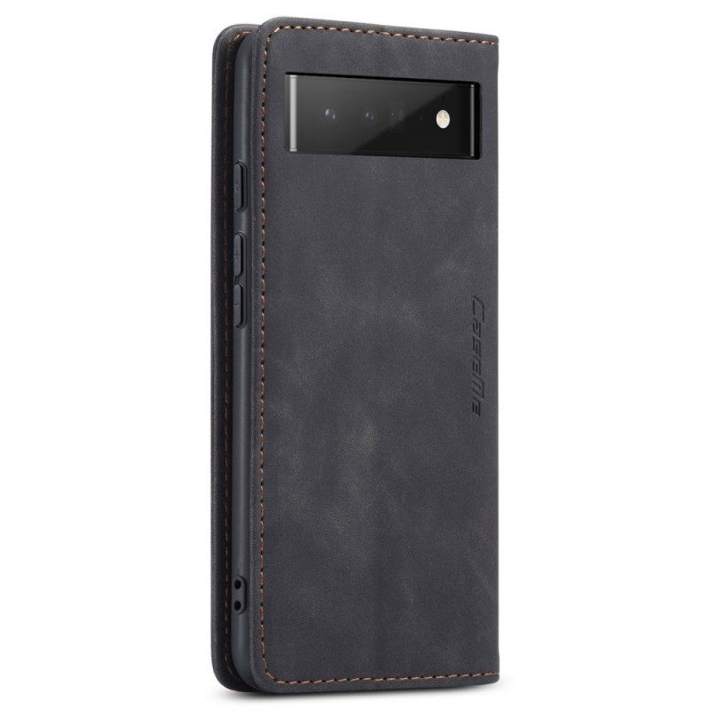 θηκη κινητου Google Pixel 6 Pro Θήκη Flip Caseme Faux Leather