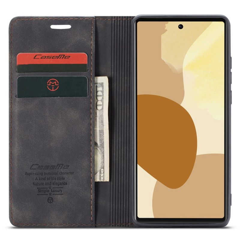 θηκη κινητου Google Pixel 6 Pro Θήκη Flip Caseme Faux Leather