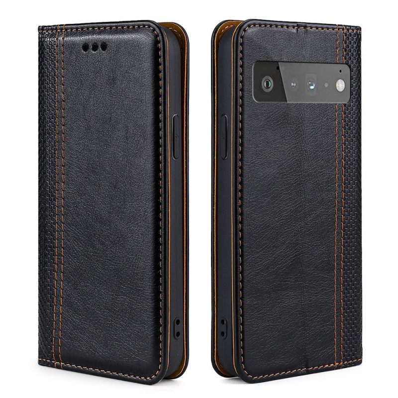 θηκη κινητου Google Pixel 6 Pro Θήκη Flip Litchi Split Leather Rattch