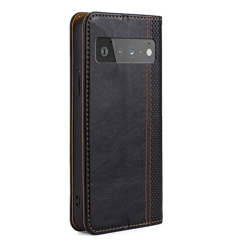 θηκη κινητου Google Pixel 6 Pro Θήκη Flip Litchi Split Leather Rattch