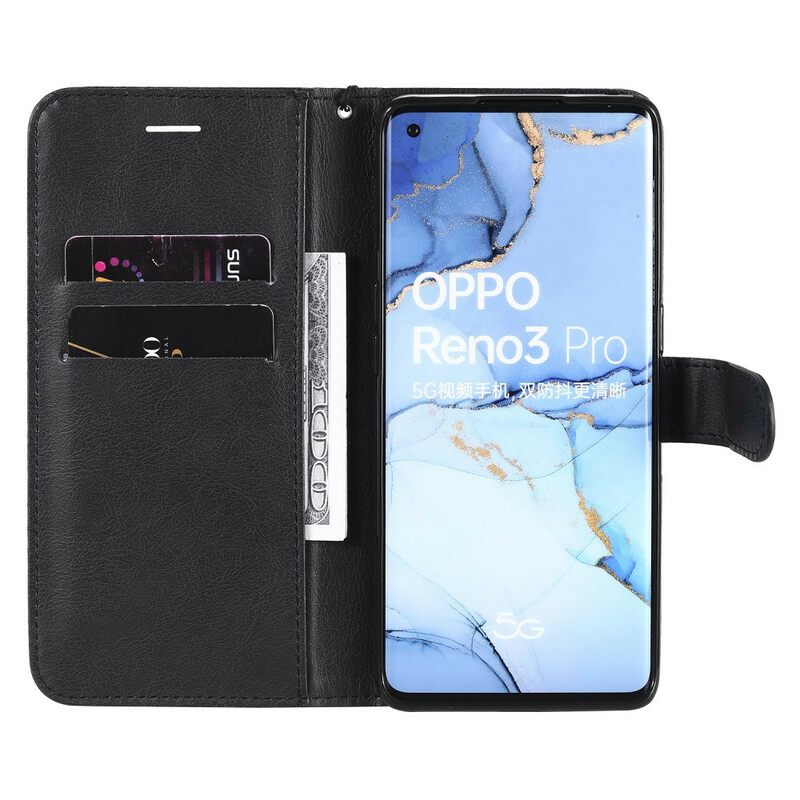 Κάλυμμα Oppo Find X2 Neo με κορδονι Λουράκι Σειράς Μονόχρωμων