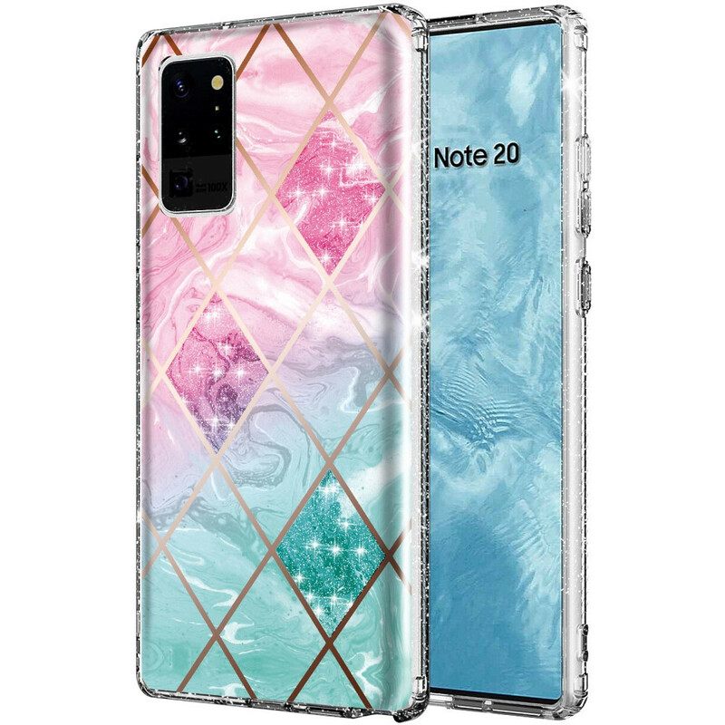 Θήκη Samsung Galaxy Note 20 Ultra Πλακάκι Glitter Marble