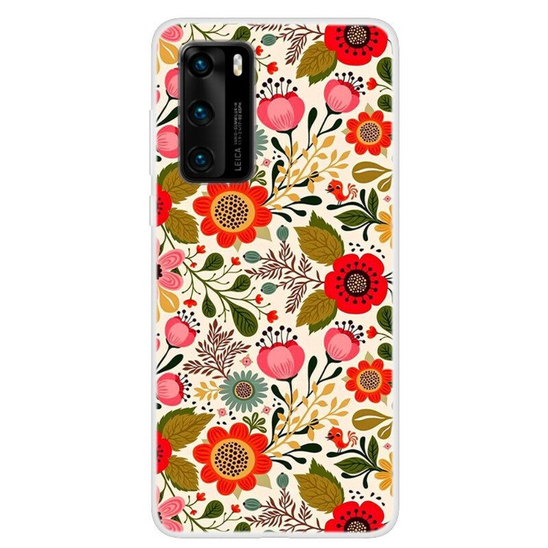 Θήκη Huawei P40 Floral Tapestry