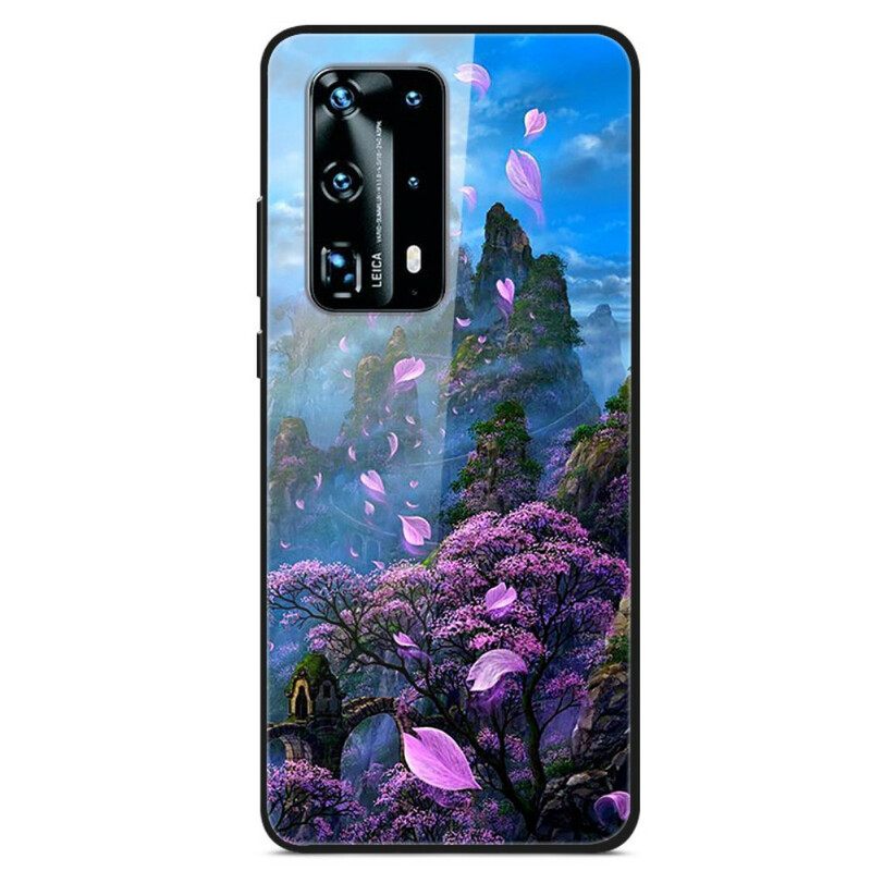 Θήκη Huawei P40 Γυαλί Fantasy Landscape Tempered Glass