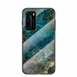 Θήκη Huawei P40 Premium Colors Tempered Glass