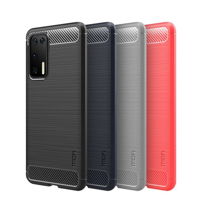 θηκη κινητου Huawei P40 Mofi Brushed Carbon Fiber