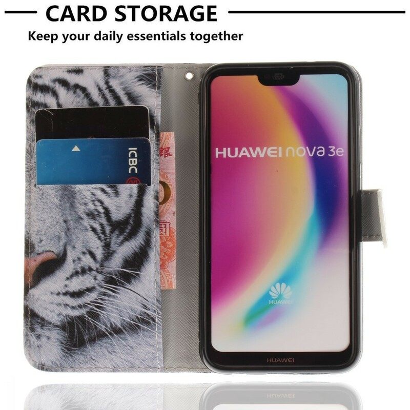 Κάλυμμα Huawei P20 Lite Λευκή Τίγρη