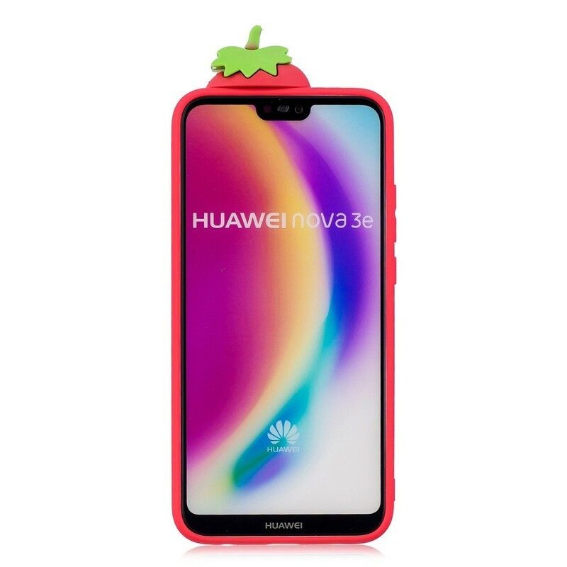 Θήκη Huawei P20 Lite 3d Φράουλα