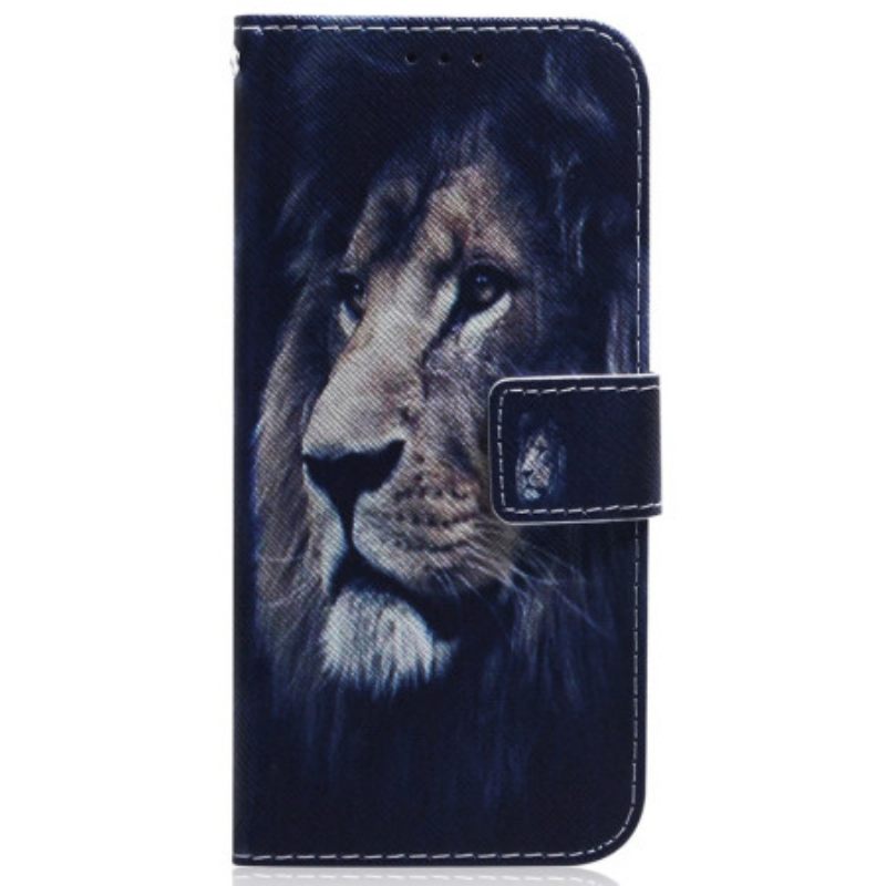 Δερματινη Θηκη Samsung Galaxy S24 Ultra 5g Dreaming Lion