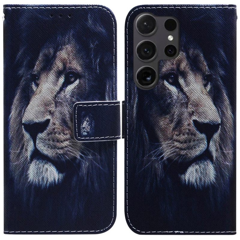 Δερματινη Θηκη Samsung Galaxy S24 Ultra 5g Dreaming Lion