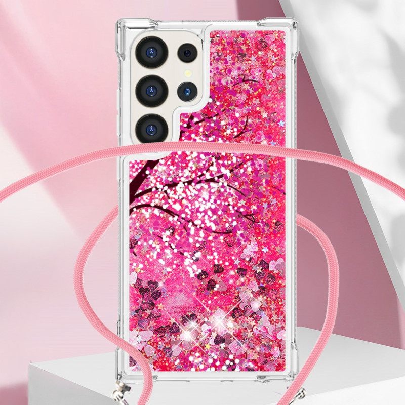 Κάλυμμα Samsung Galaxy S24 Ultra 5g Cherry Blossom Glitter