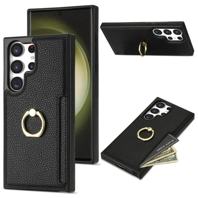 Κάλυμμα Samsung Galaxy S24 Ultra 5g Με Ring-support Και Wallet