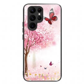 Κάλυμμα Samsung Galaxy S24 Ultra 5g Tempered Glass Cherry Blossoms