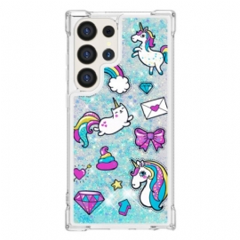 Κάλυμμα Samsung Galaxy S24 Ultra 5g Unicorn And Diamond Glitter