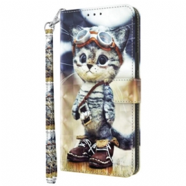 Θηκη Κινητου Samsung Galaxy S24 Ultra 5g Θήκες Κινητών Aviator Cat Με Λουράκι