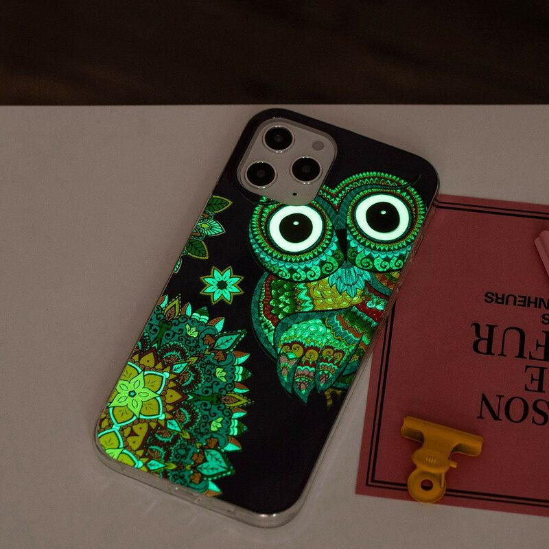 Θήκη iPhone 12 Pro Max Fluorescent Owl Mandala