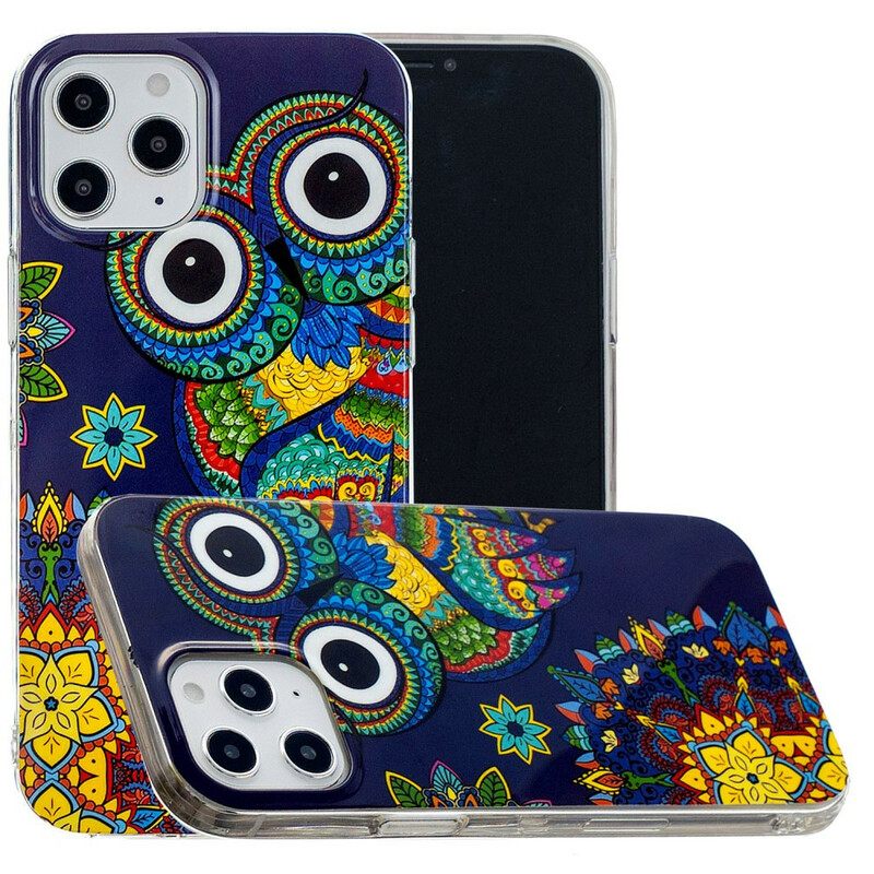 Θήκη iPhone 12 Pro Max Fluorescent Owl Mandala