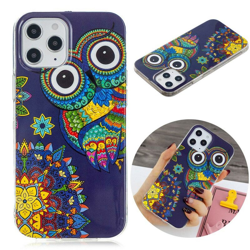 Θήκη iPhone 12 Pro Max Fluorescent Owl Mandala